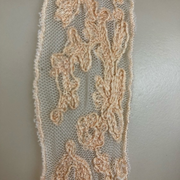 Topshop Antique Lace Velvet Crop Top Bralette - Picture 10 of 11